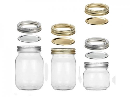 食品玻璃罐+铝盖Food Glass Jar and Aluminum Lid